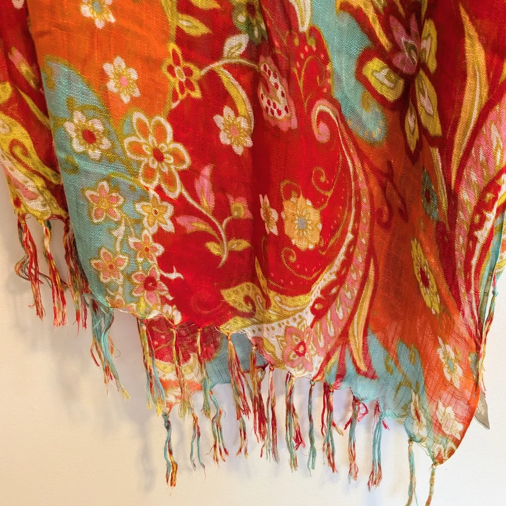 Spartina 449 Scarf Shawl Sarong Beach Coverup - Picture 5 of 9